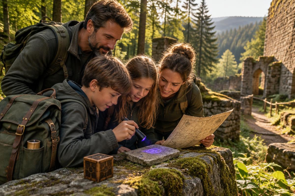 Outdoor-Gruppe erlebt die Tour Das Geheimnis des Römerkastells